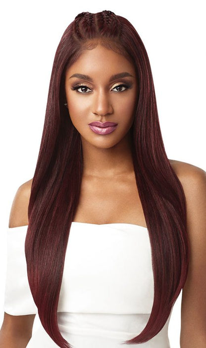 OUTRE SYNTHETIC PERFECT HAIRLINE 13X6 PRE-BRAIDED LACE FRONT WIG - IMAN