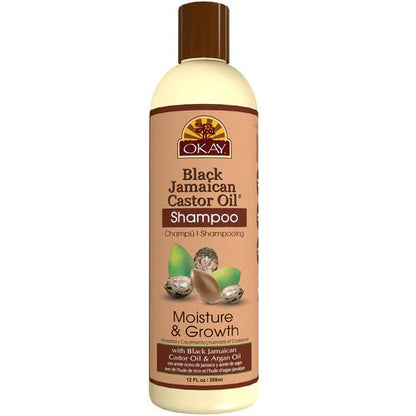 OKAY BLACK JAMAICAN CASTOR OIL SHAMPOO, 12OZ