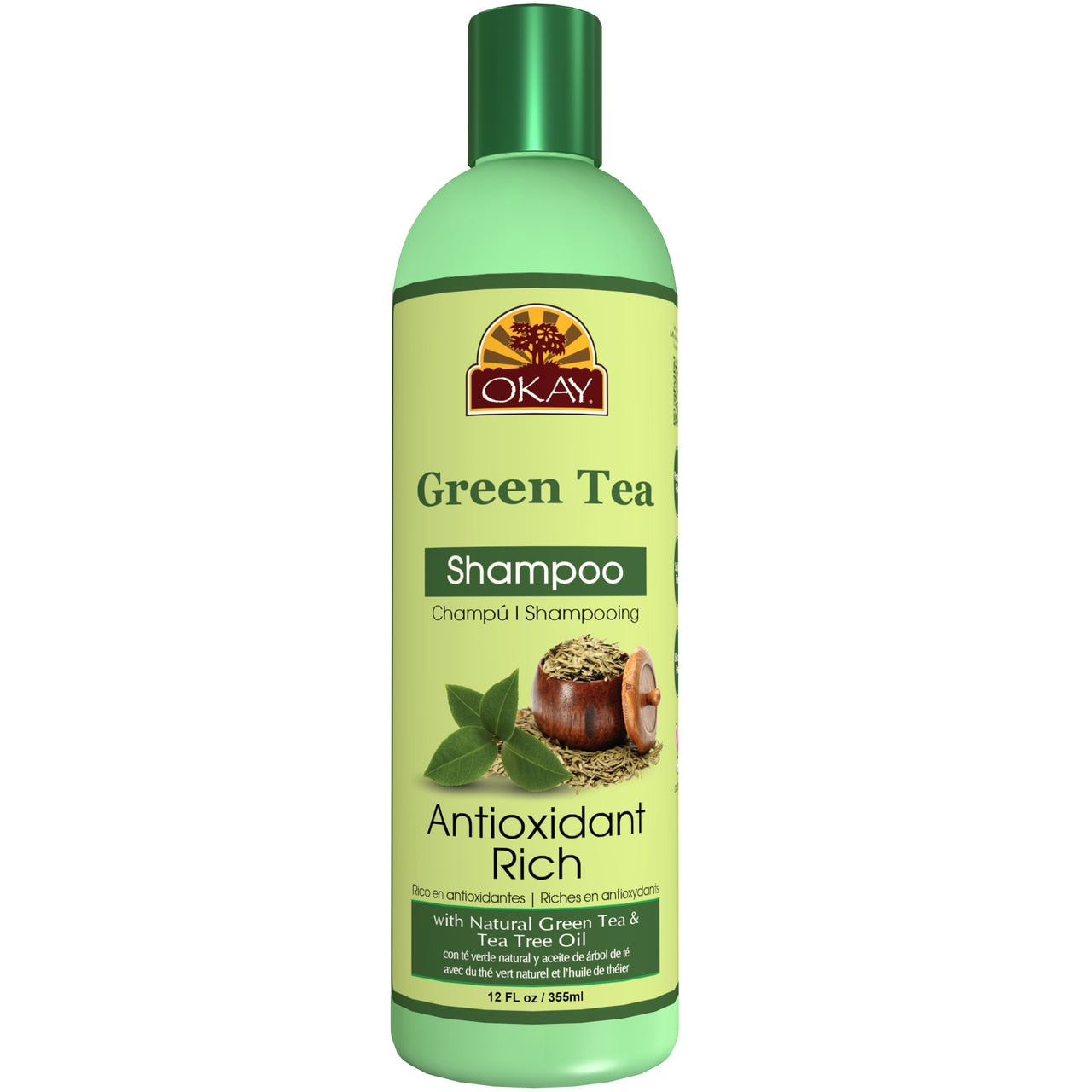 OKAY GREEN TEA NOURISHING ANTIOXIDANT RICH SHAMPOO 12OZ