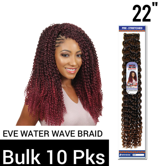 EVE HAIR WATER WAVE BRAID 22” BULK (10 PKS)