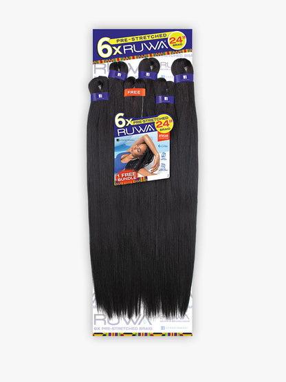 SENSATIONNEL 6X RUWA PRE-STRETCHED BRAID 24″