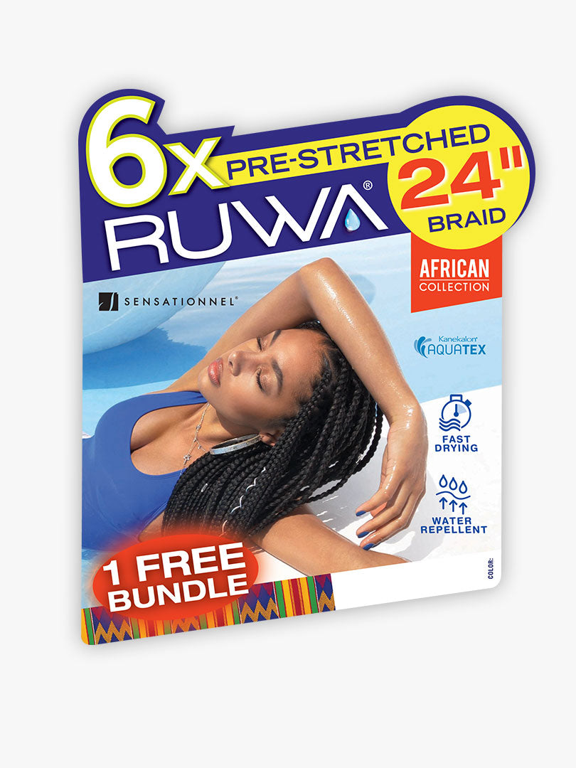 SENSATIONNEL 6X RUWA PRE-STRETCHED BRAID 24″