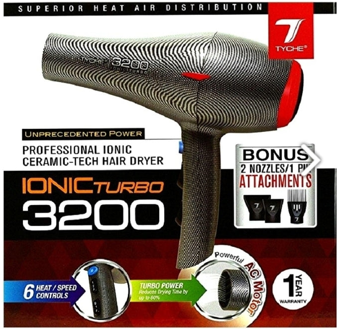 TYCHE IONIC TURBO 3200 HAIR DRYER