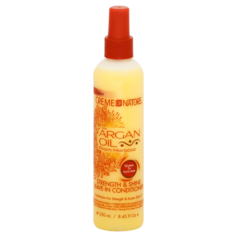 CREME OF NATURE ARGAN OIL STRENGTH & SHINE LEAVE-IN CONDITIONER 8.45OZ