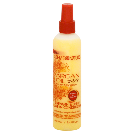 CREME OF NATURE ARGAN OIL STRENGTH & SHINE LEAVE-IN CONDITIONER 8.45OZ