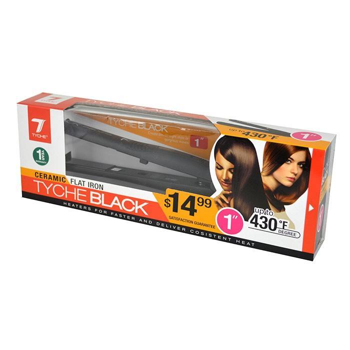 TYCHE 1" BLACK CERAMIC FLAT IRON #TB1.0