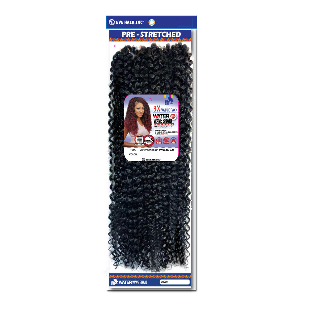EVE HAIR WATER WAVE 3X BRAID 22"