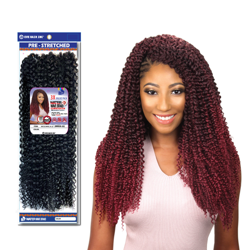 EVE HAIR WATER WAVE 3X BRAID 22"