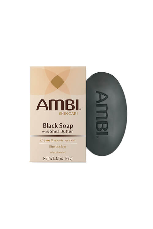 AMBI BLACK SOAP W/ SHEA BUTTER 3.5 OZ
