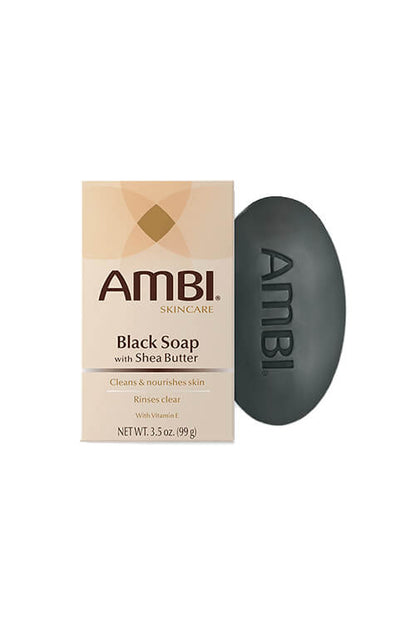 AMBI BLACK SOAP W/ SHEA BUTTER 3.5 OZ