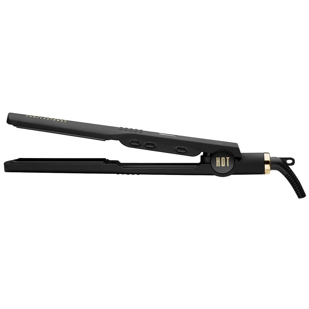 HOT TOOLS BLACK GOLD DIGITAL EXTRA-WIDE SALON FLAT IRON - 1.25"