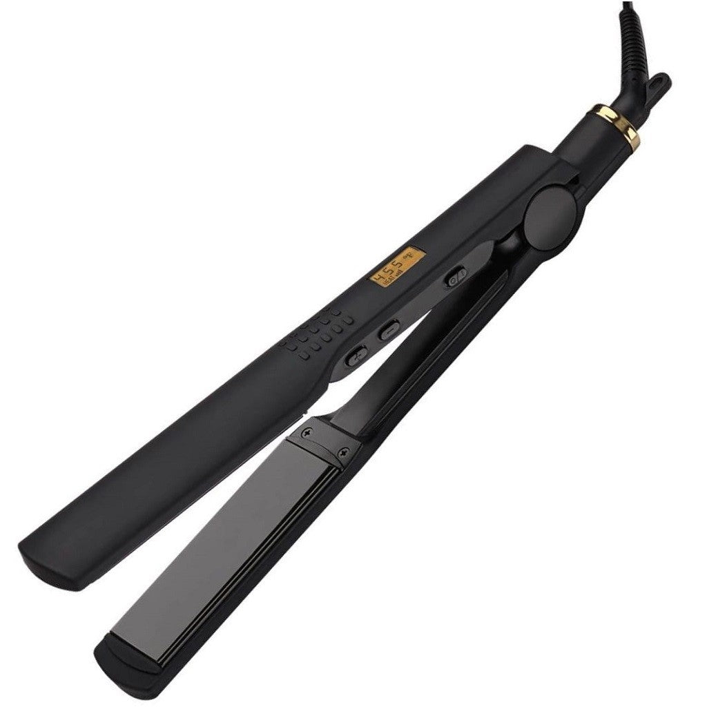 HOT TOOLS BLACK GOLD DIGITAL EXTRA-WIDE SALON FLAT IRON - 1.25"