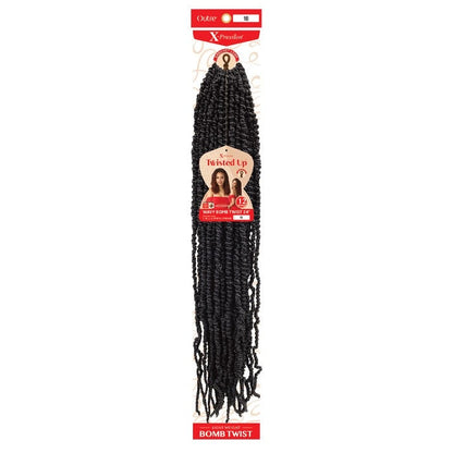 OUTRE SYNTHETIC X-PRESSION TWISTED UP CROCHET BRAID - WAVY BOMB TWIST 24"