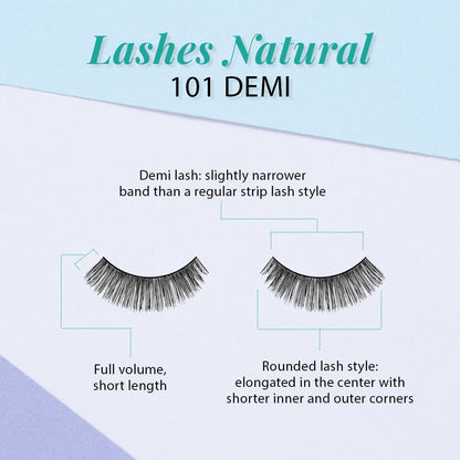 NATURAL LASHES DEMI BLACK #101