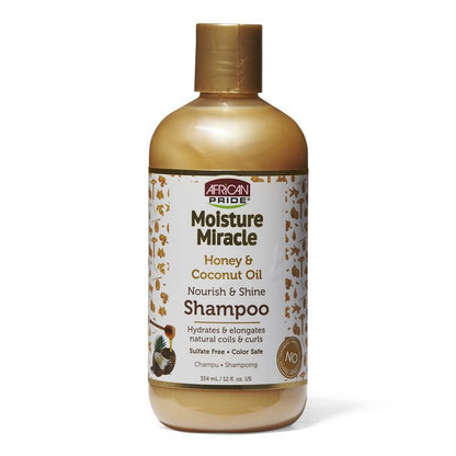 MOISTURE MIRACLE HONEY & COCONUT OIL SHAMPOO 12 FL.OZ.