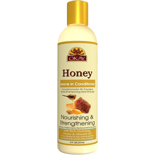 OKAY HONEY NOURISHING & STRENGTHENING LEAVE-IN CONDITIONER 8OZ.