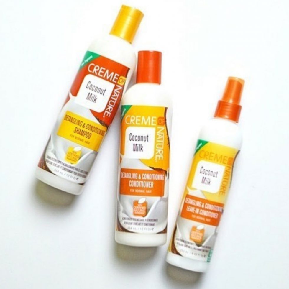 CRÈME OF NATURE COCONUT MILK DETANGLING & CONDITIONING SHAMPOO 12 OZ.