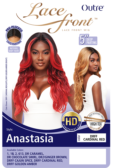 OUTRE PRE-PLUCKED HD TRANSPARENT LACE FRONT WIG - ANASTASIA