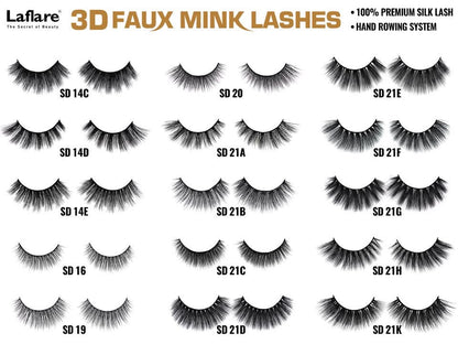 LAFLARE 3D FAUX MINK EYELASHES