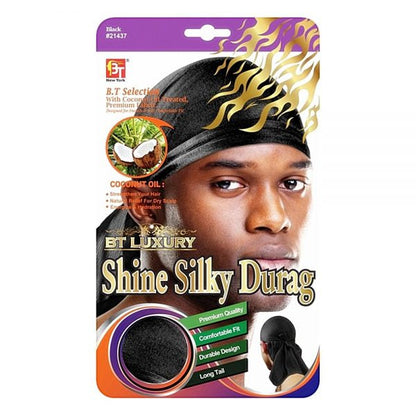 SHINE SILKY DURAG – COCONUT OIL TREATED