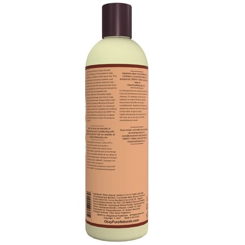 OKAY BLACK JAMAICAN CASTOR OIL & COCONUT SHAMPOO 12OZ
