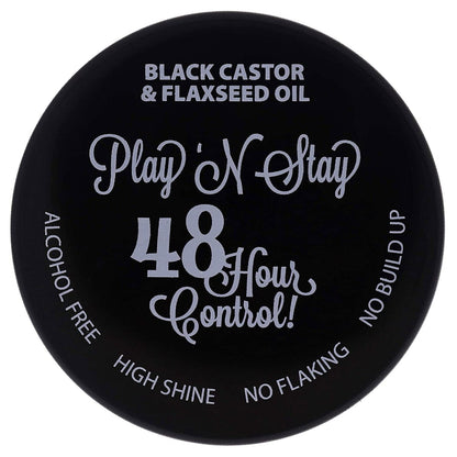 ECO PLAY 'N STAY BLACK CASTOR & FLAXSEED OIL EDGE CONTROL 3OZ