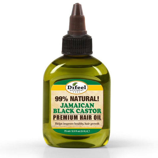 DIFEEL 99% SUPERIOR GROWTH HAIR OIL - JAMAICAN BLACK CASTOR OIL 2.5 OZ.