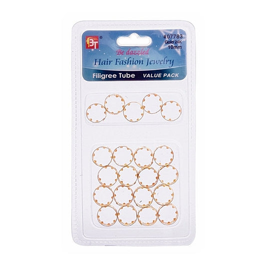 FILIGREE TUBE 14MM X 10MM VALUE PACK 21PCS