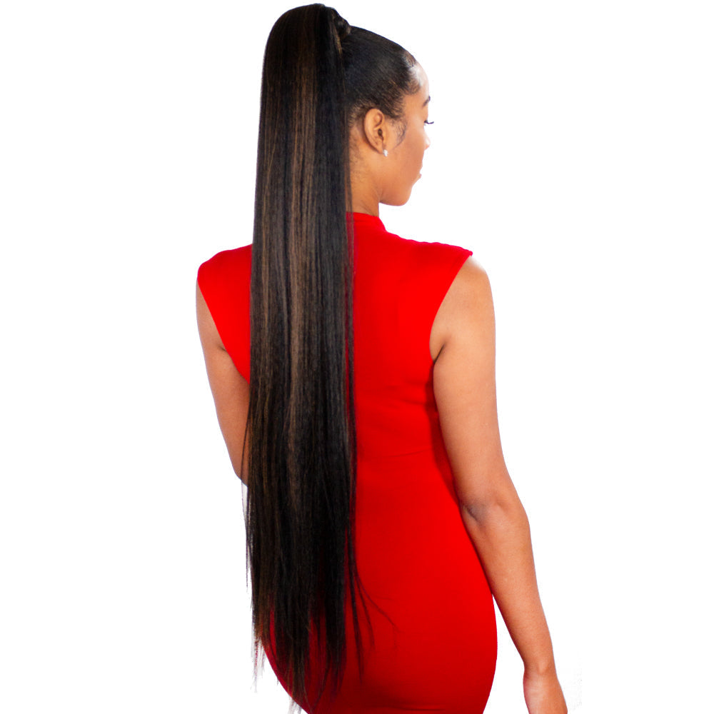 EVE HAIR WRAP PONYTAIL - KINKY STRAIGHT