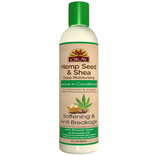 OKAY SHEA SOFTENING & ANTI BREAKAGE LEAVE-IN CONDITIONER 8OZ.