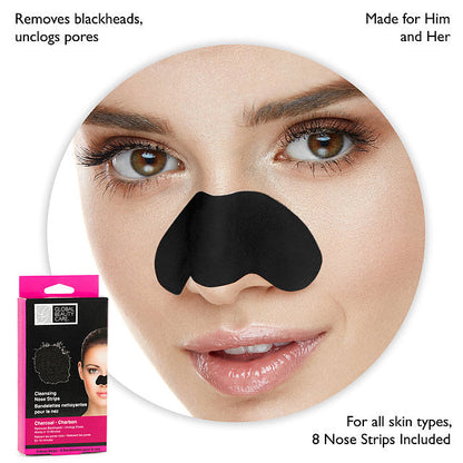 GLOBAL BEAUTY CARE CHARCOAL CLEANSING NOSE STRIPS (3CT)