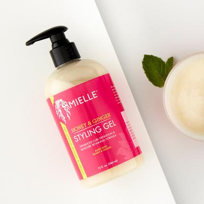 MIELLE HONEY & GINGER STYLING GEL 13 OZ.