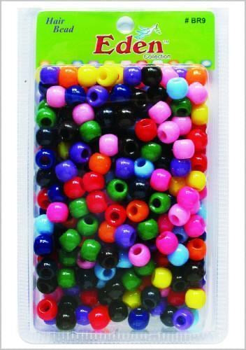 EDEN ASSORT BIG ROUND HAIR BEADS