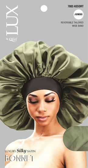 QFITT LUX SILKY SATIN JUMBO BONNET - SOLID
