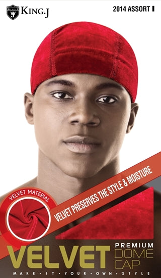 KING.J PREMIUM VELVET DOME CAP
