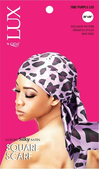 QFITT LUX SILKY SATIN SQUARE SCARF(LEO) - PATTERN
