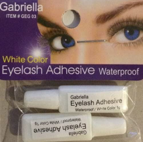 GABRIELLA EYELASH ADHESIVE (WATERPROOF/WHITE COLOR)