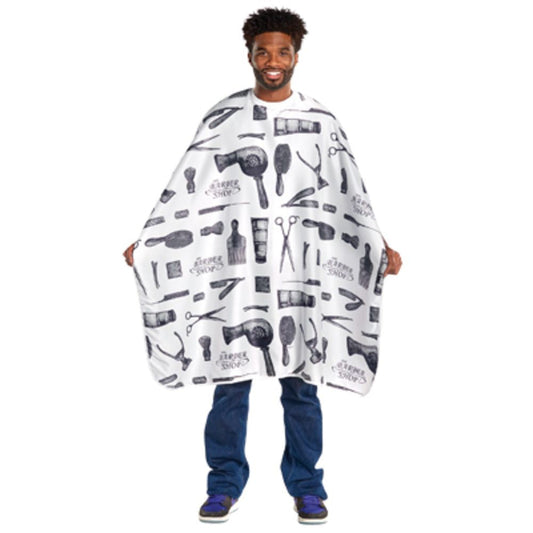 SCALPMASTER BARBER PRINT STYLING CAPE
