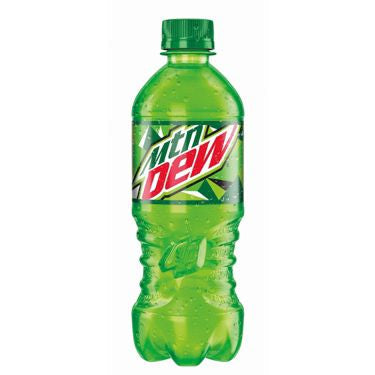 MOUNTAIN DEW SODA - 20 FL OZ.