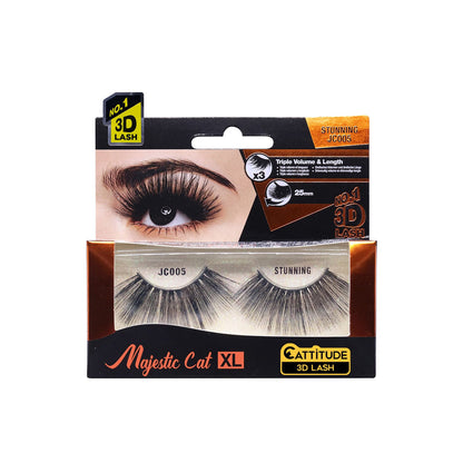 EBIN STUNNING - MAJESTIC CAT 25MM 3D LASHES
