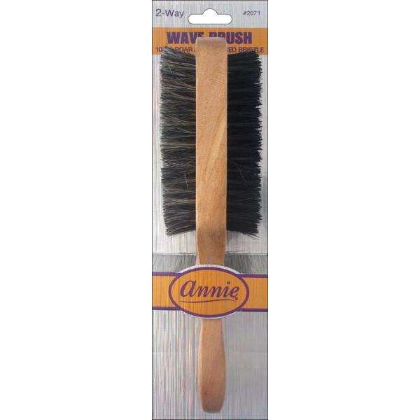 ANNIE TWO WAY WAVE BOAR BRISTLE BRUSH SOFT & HARD 2071