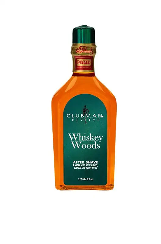CLUBMAN RESERVE, WHISKEY WOODS AFTER SHAVE LOTION 6 OZ.