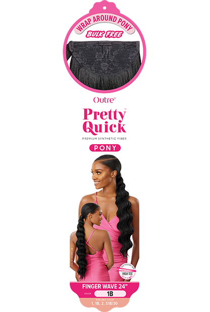 OUTRE PRETTY QUICK WRAP PONY FINGER WAVE 24"