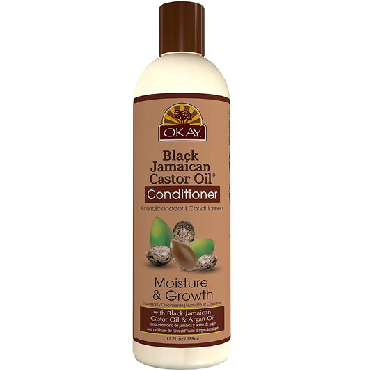 OKAY BLACK JAMAICAN CASTOR OIL MOISTURE GROWTH CONDITIONER 12OZ