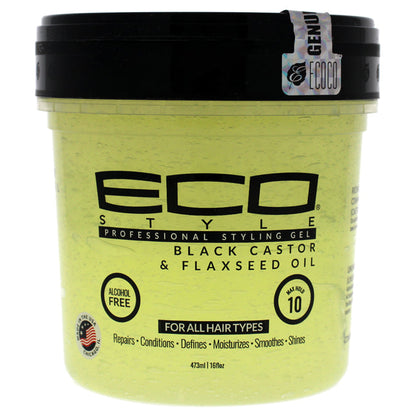ECO BLACK CASTOR & FLAXSEED OIL GEL