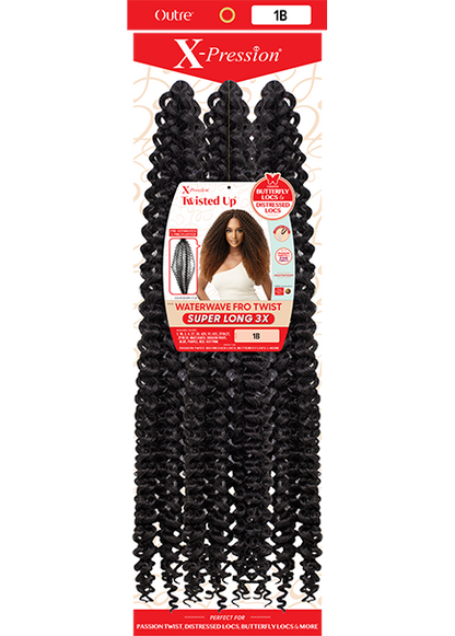 X-PRESSION TWISTED UP WATERWAVE FRO TWIST SUPER LONG 3X