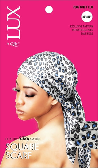 QFITT LUX SILKY SATIN SQUARE SCARF(LEO) - PATTERN