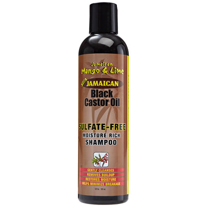 JAMAICAN MANGO & LIME- BLACK CASTOR OIL SHAMPOO 8 FL.OZ.