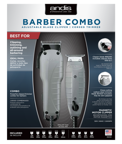 ANDIS BARBER COMBO SET #66325