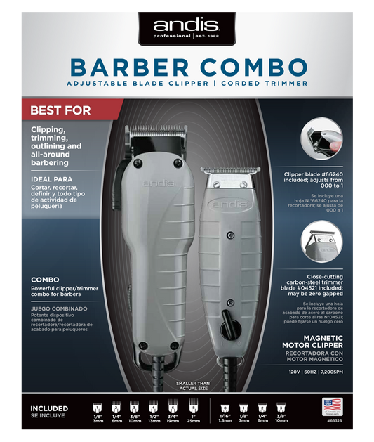 ANDIS BARBER COMBO SET #66325